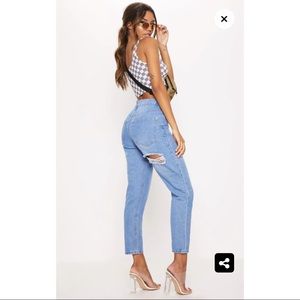 BRAND NEW Bum Rip Light Wash Boyfriend Jean